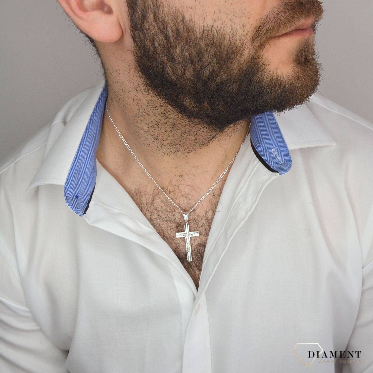 Łańcuszek srebrny 925 Figaro 2,5 mm DIA-LAN-2091-60-925 2,5mm.jpg